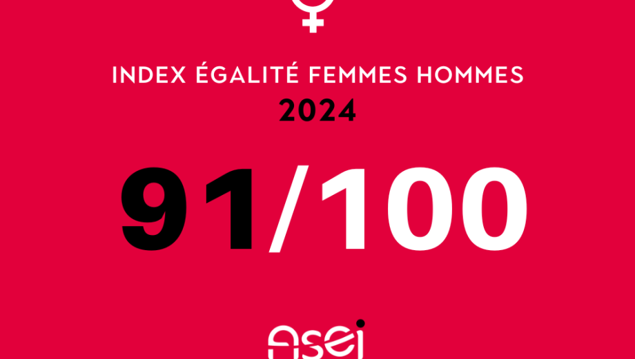 Index égalité femmes hommes 2024 à l'ASEI